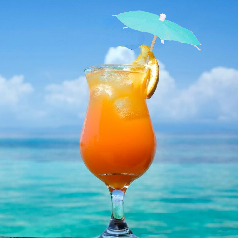 Bermuda Teal Cocktail Umbrellas