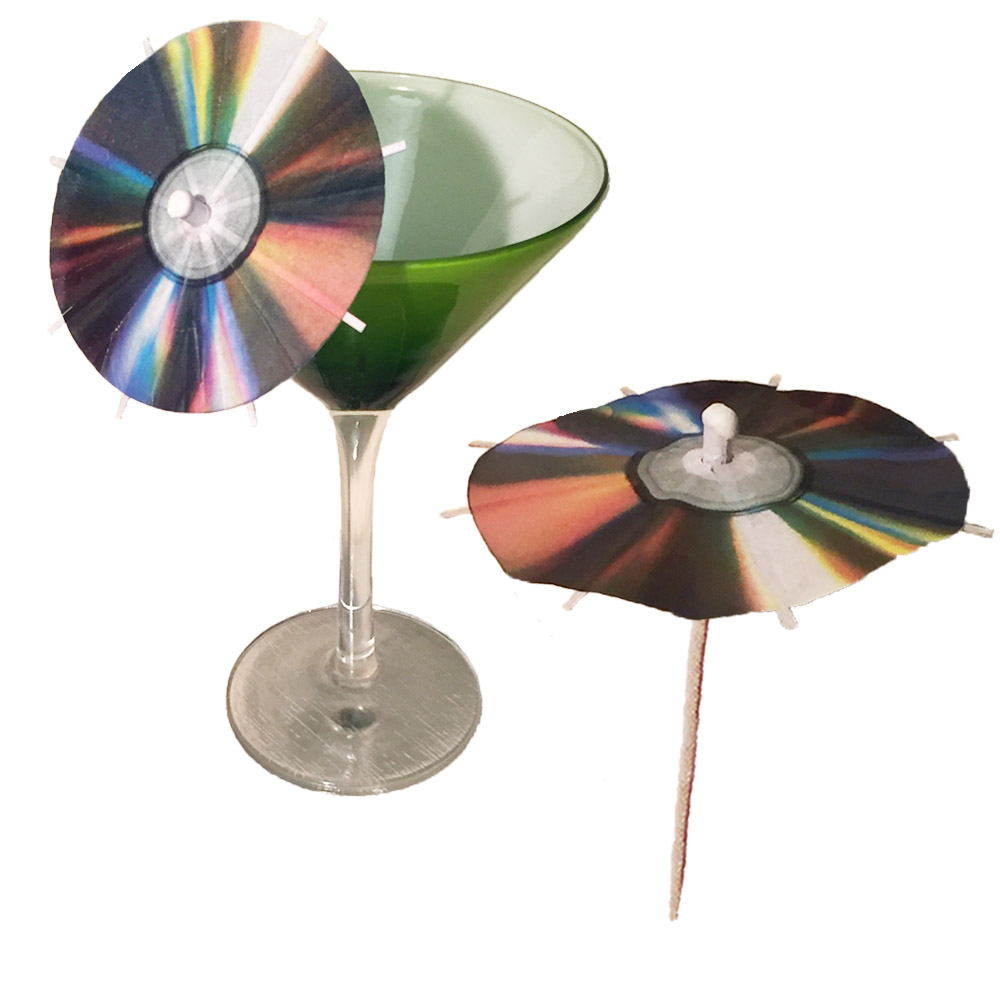 CD / DVD Cocktail Umbrellas
