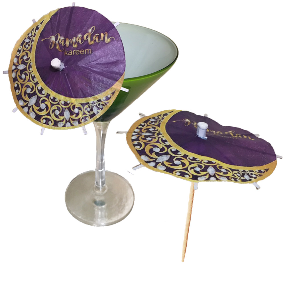 Ramadan Cocktail Umbrellas
