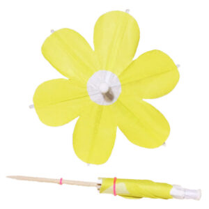 Yellow Daisy Cocktail Umbrella
