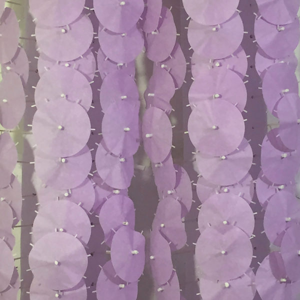 Lavender Purple Cocktail Umbrellas Aligned