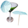 Light Blue Cocktail Umbrellas