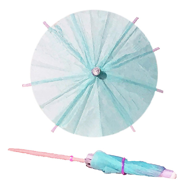 Light Blue Cocktail Umbrellas