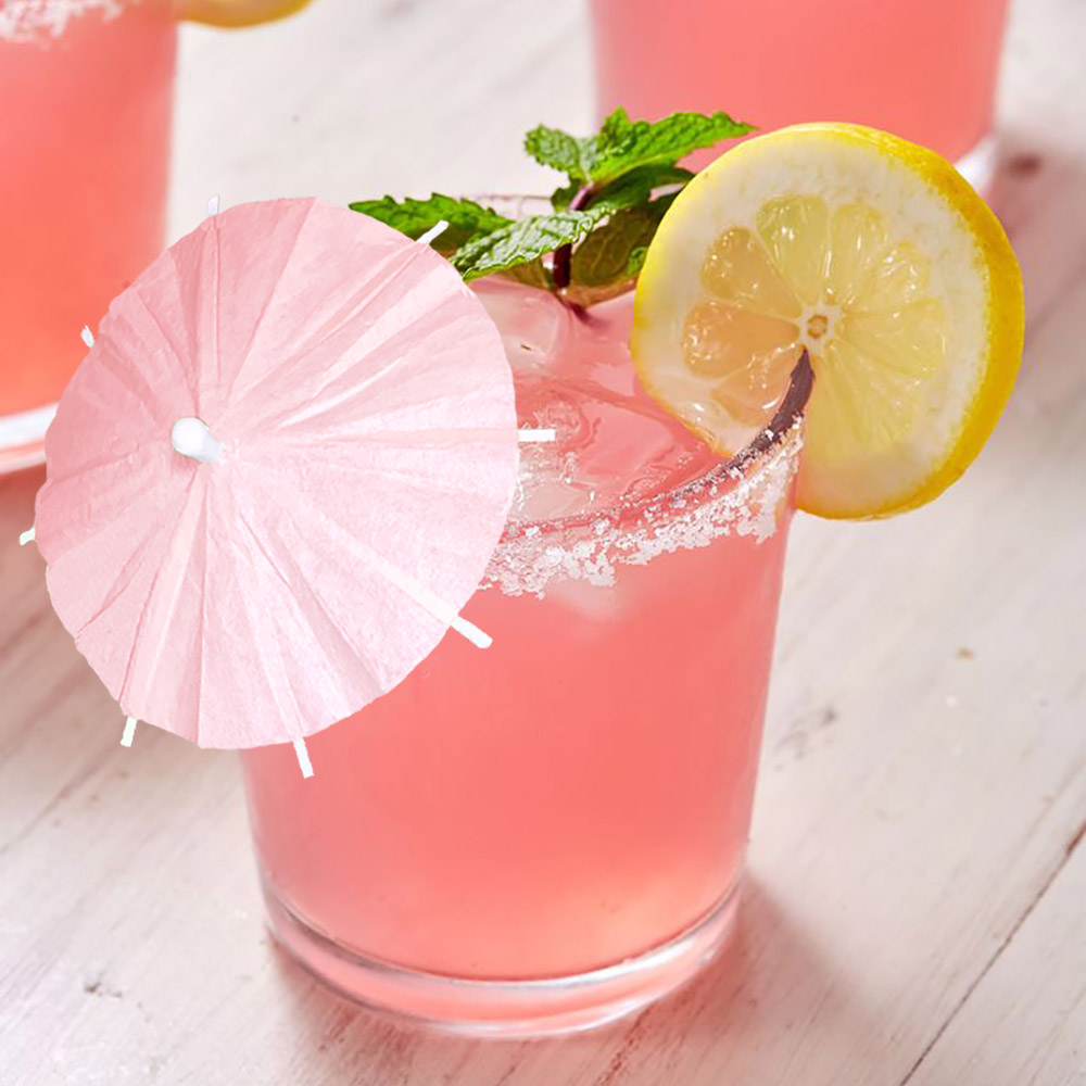 Light Pink Cocktail Umbrellas