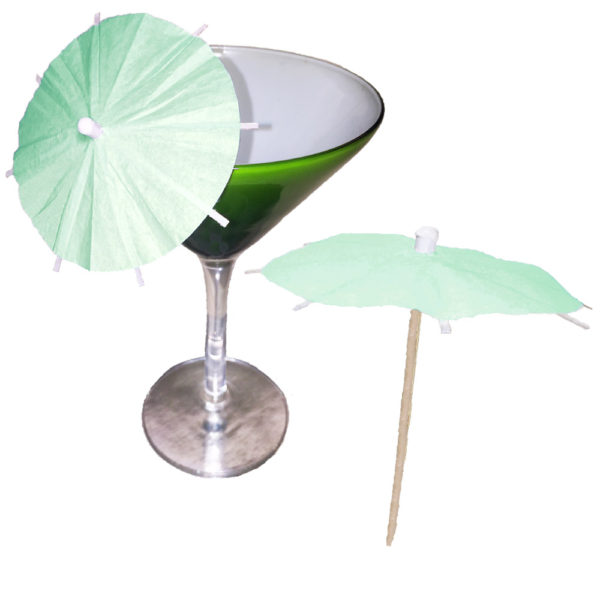 Mint Green Cocktail Umbrellas 2