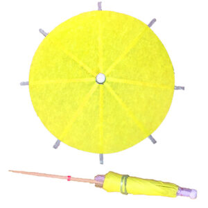 Neon Yellow Cocktail Umbrellas