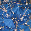Blue Cocktail Umbrellas Unfolded Collage