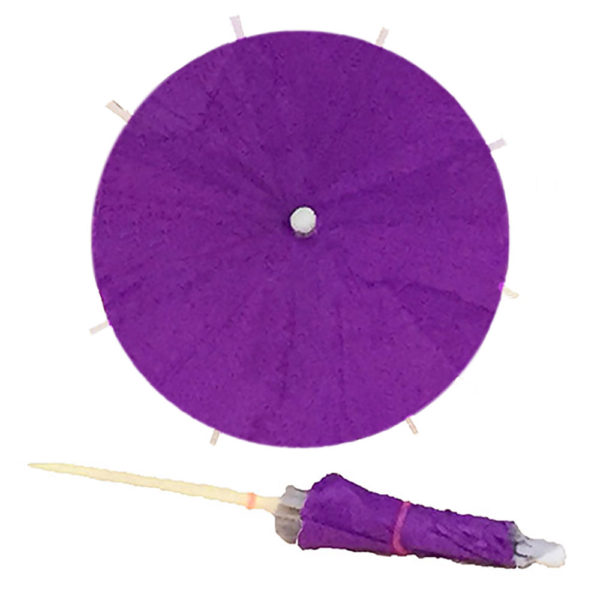Violet Purple Cocktail Umbrellas