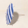 Blue & White Striped Stripe Cocktail Umbrellas Unfolded Angled