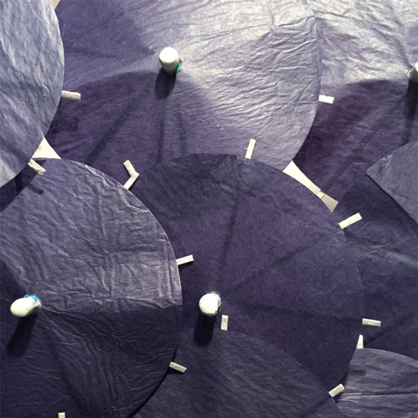 Dark Blue Cocktail Umbrellas Stacked