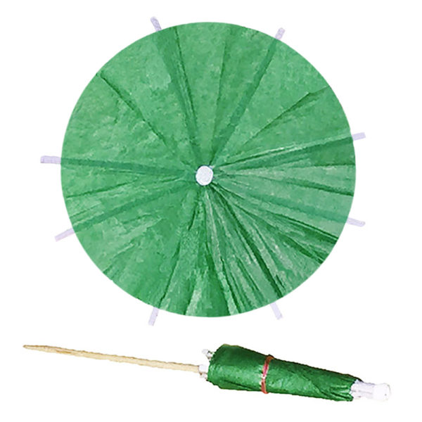 Emerald Green Cocktail Umbrellas