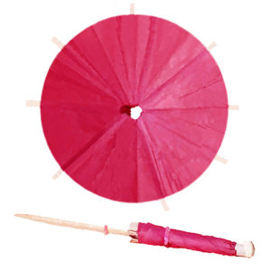 Fireworks Pink Cocktail Umbrellas