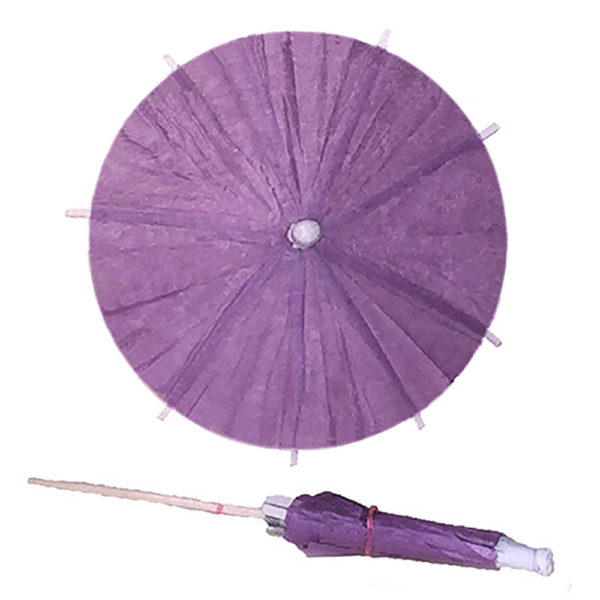 Lilac Purple Cocktail UmbrellasLilac Purple Cocktail Umbrellas