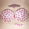 Red Polka Dot Cocktail Umbrellas Group