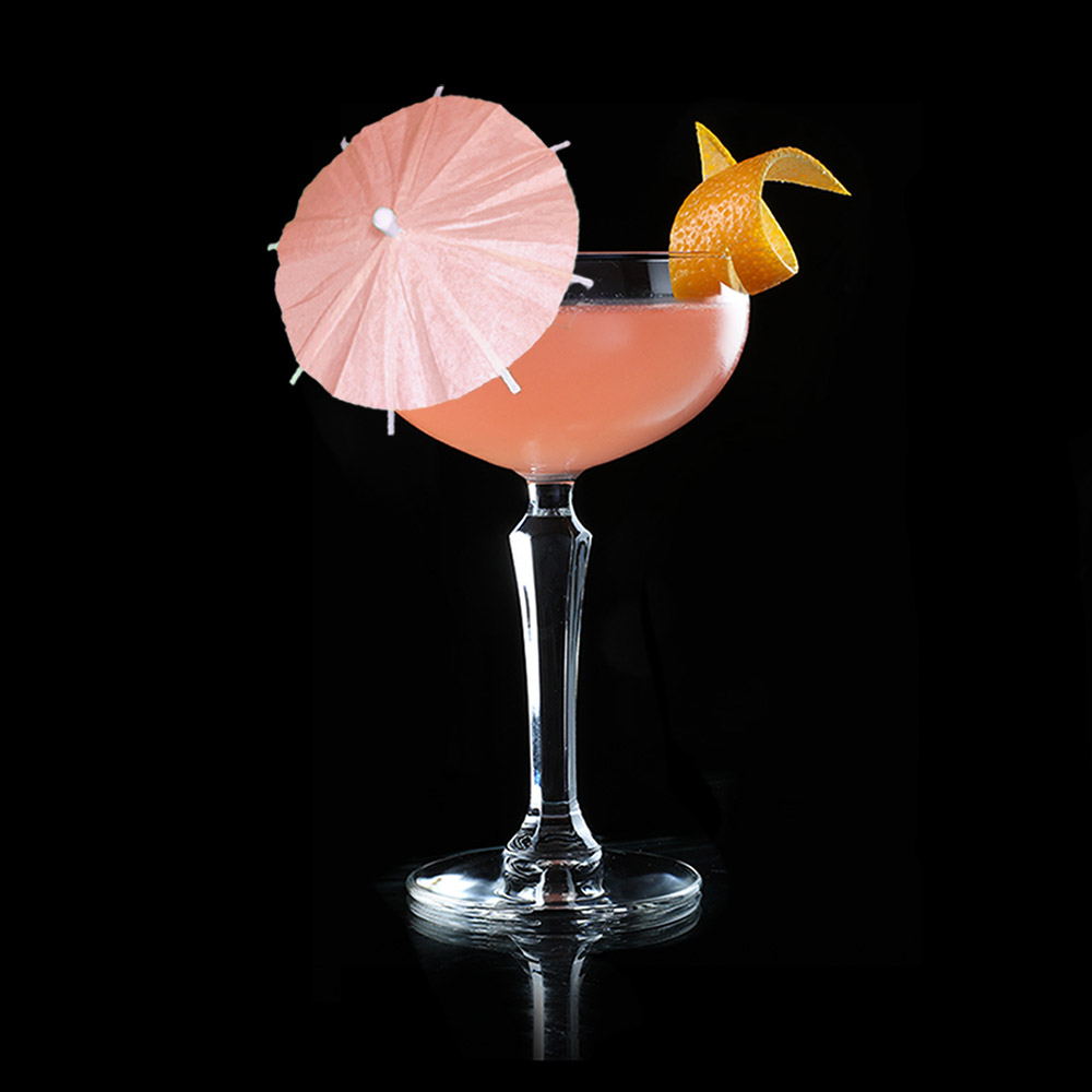 Blushing Pink Cocktail Umbrellas