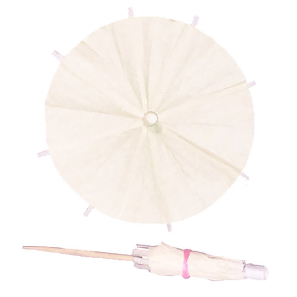 Ivory Cocktail Umbrellas