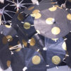 Black with Gold Polka Dot Cocktail Umbrellas Open Collage