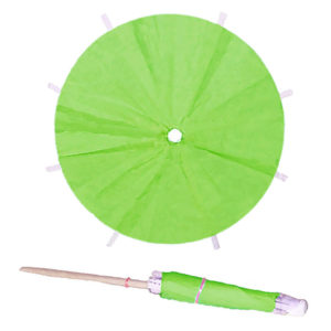 Lime Green Cocktail Umbrellas