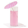 Pink with White Polka Dots Cocktail Umbrella in Cocktail