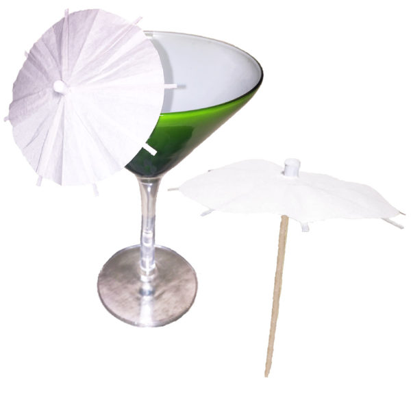 White Cocktail Umbrellas 2nd Pic