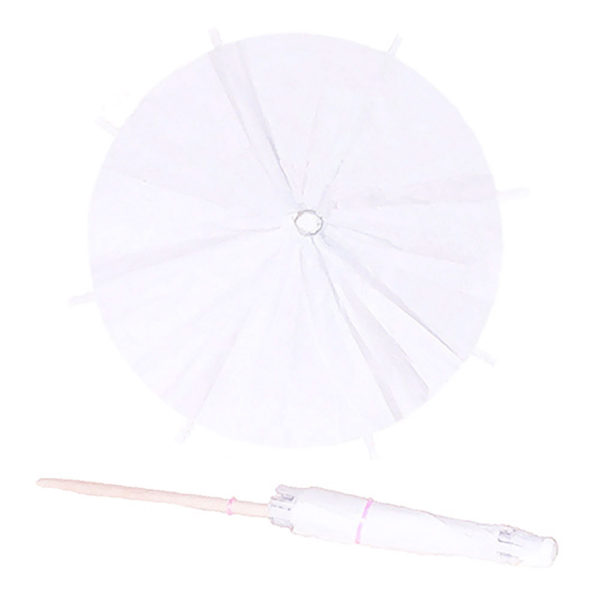 White Cocktail Umbrellas