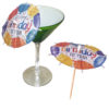 Balloon Birthday Cocktail Umbrellas