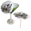 Skull Halloween Cocktail Umbrellas