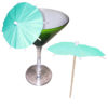 Bermuda Teal Cocktail Umbrellas