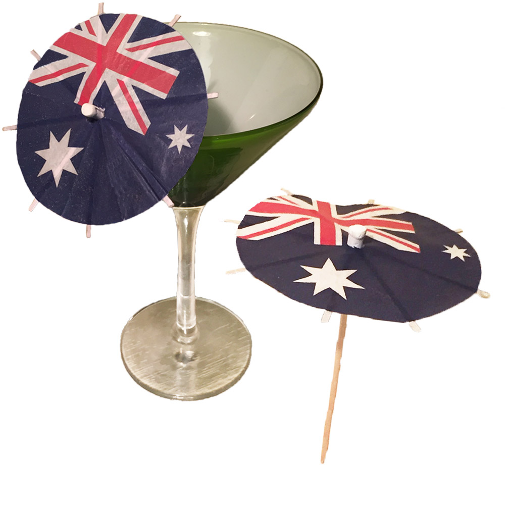 Australia Flag Cocktail Umbrellas