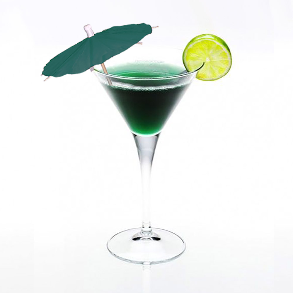 Dark Green Cocktail Umbrellas