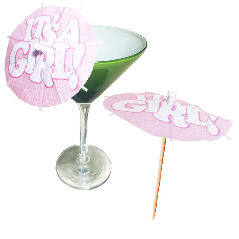 It’s A Girl Cocktail Umbrellas