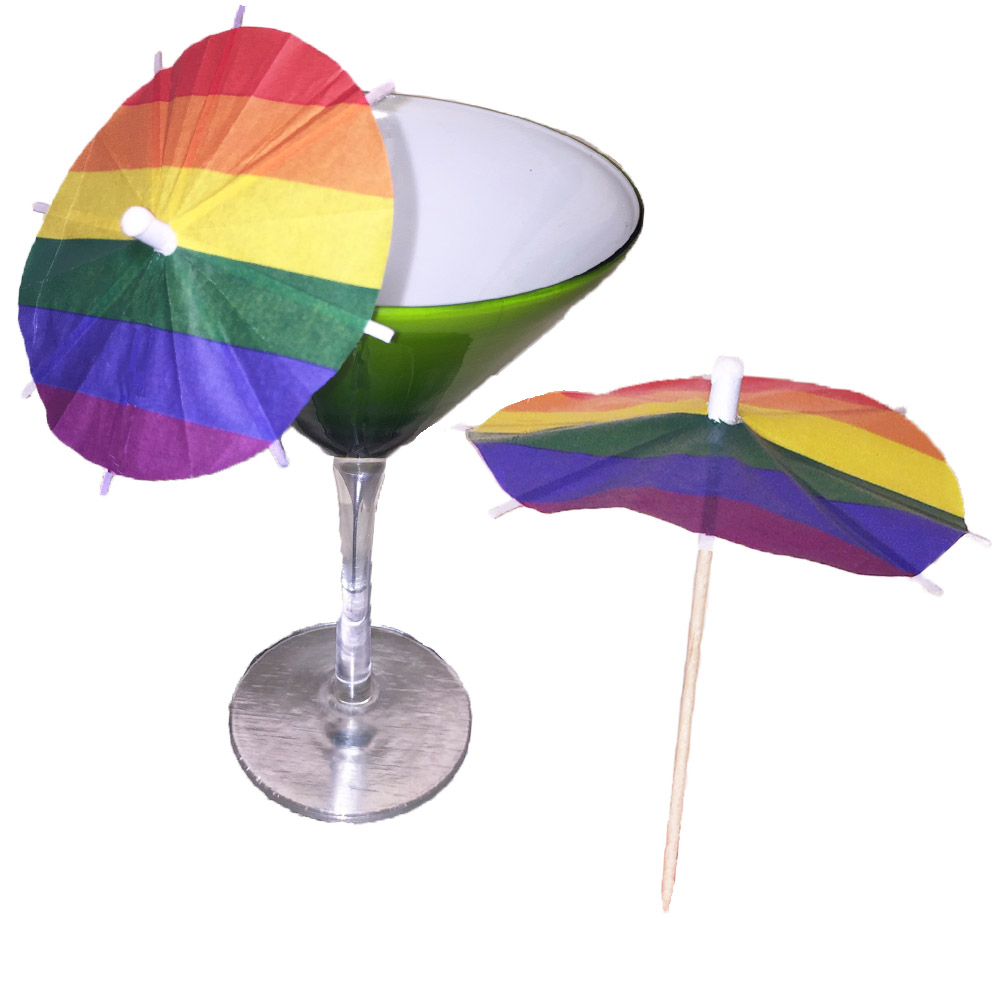 Pride Flag Cocktail Umbrellas
