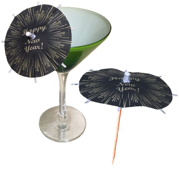 New Year's Cocktail Umbrellas