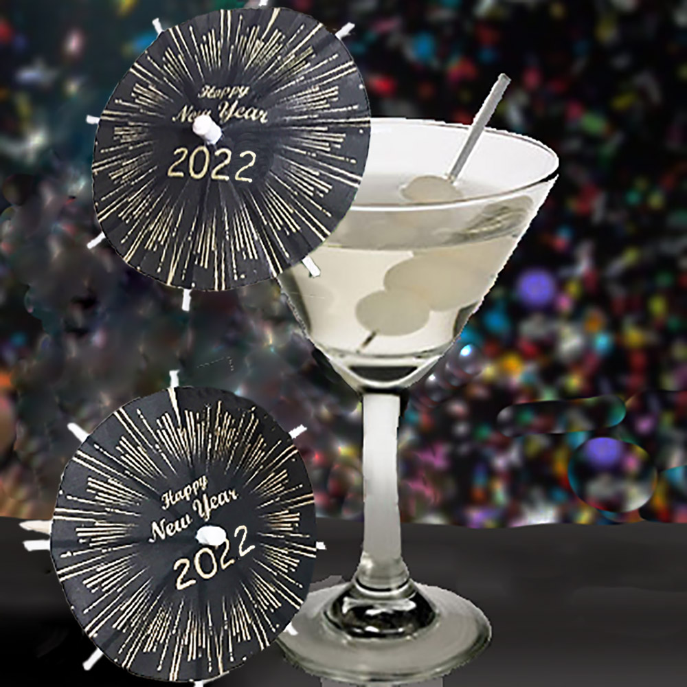 New Year’s Cocktail Umbrellas