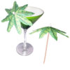 Palm Leaf Tiki Cocktail Umbrella