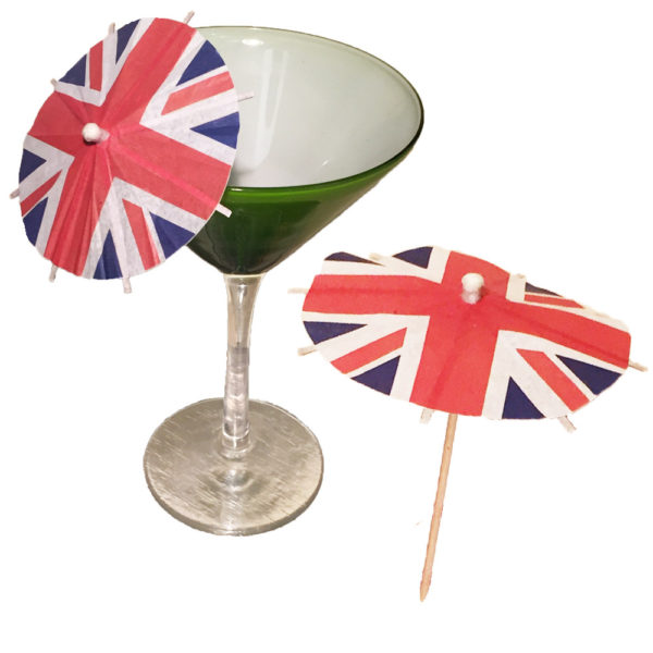 United Kingdom Flag Cocktail Umbrellas