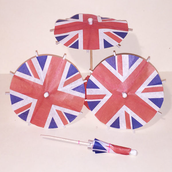 UK Flag Cocktail Umbrellas Group