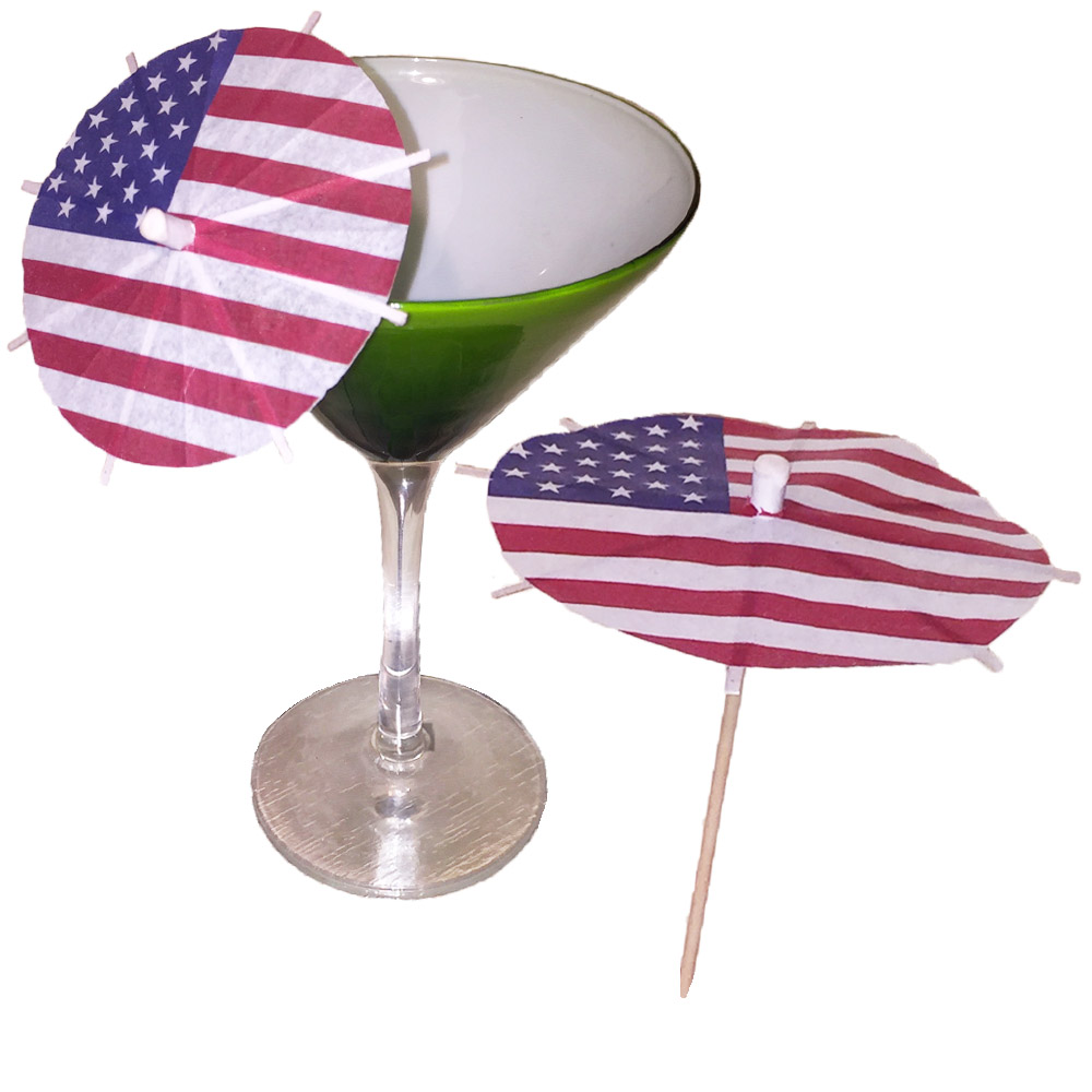 USA Flag Cocktail Umbrellas