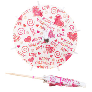 Valentine's Sayings Cocktail Umbrellas