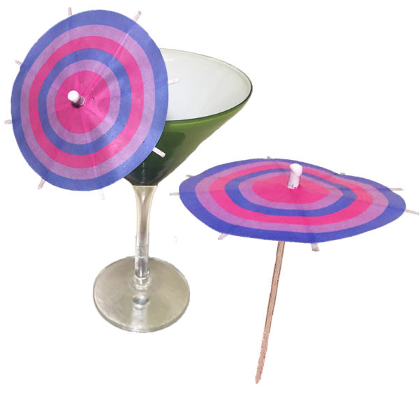 Bisexual Rings Cocktail Umbrellas