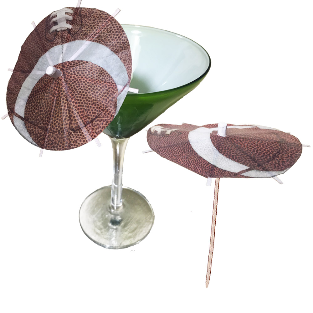 Football Cocktail Umbrellas