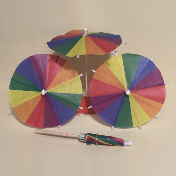 Pride Pinwheel Cocktail Umbrellas Group
