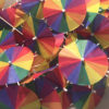 Pride Pinwheel Cocktail Umbrellas Open Collage