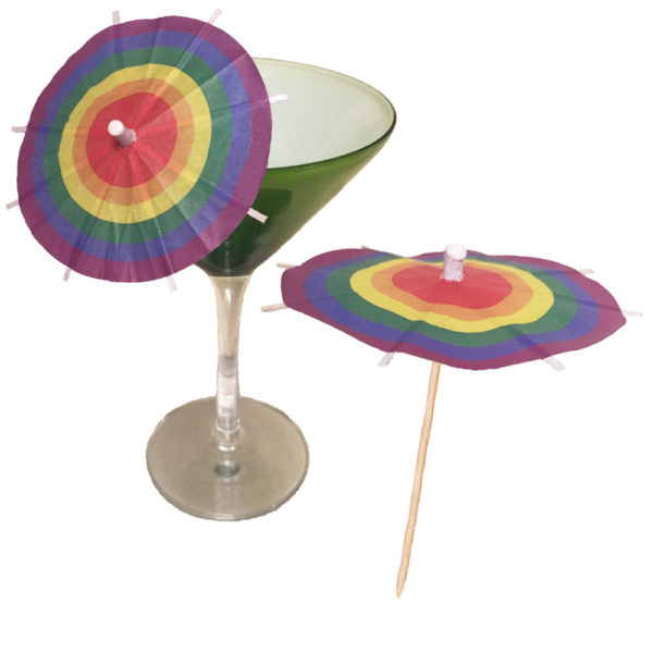 Pride Rings Cocktail Umbrellas