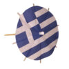 Greece Flag Cocktail Umbrella Angled