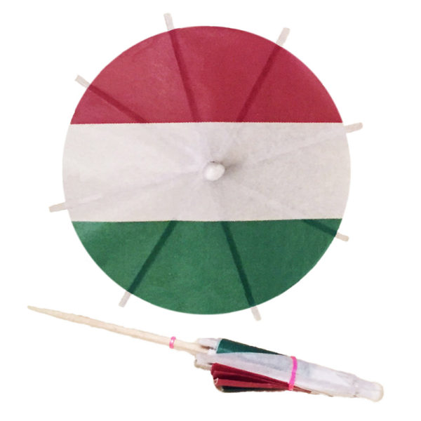 Hungary Flag Cocktail Umbrellas