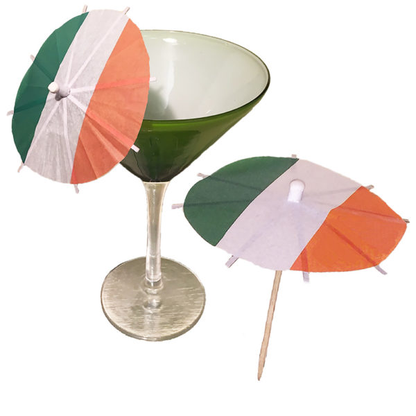 Irish Flag Cocktail Umbrellas