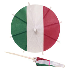 Italy Flag Cocktail Umbrellas