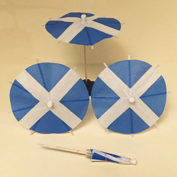 Scotland Flag Cocktail Umbrellas Group