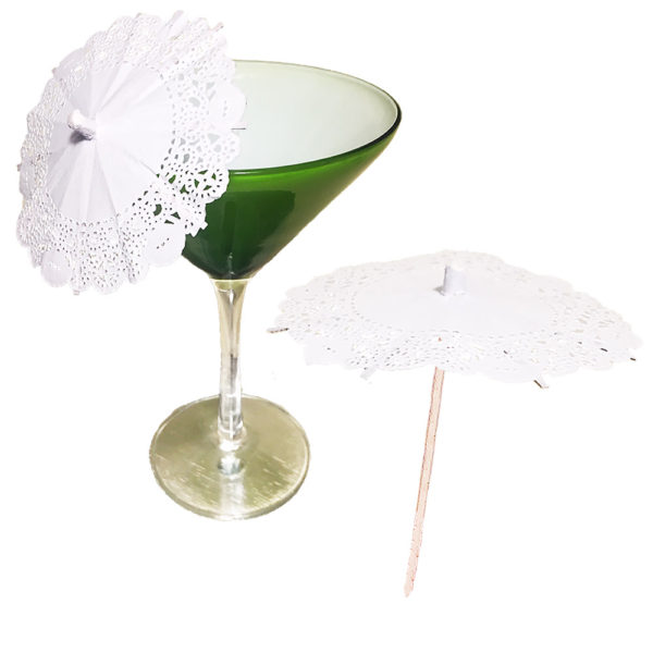 Wedding Lace Cocktail Umbrellas